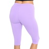 image:imageSTRETCH IS COMFORT Cotton Capri Leggings Knee Length Pants Plus Size  Soft pullon comfort lightweight summer feel ankle option casual layering cotton leggings black capris under dressesLavender