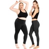 image:imageSTRETCH IS COMFORT Cotton Capri Leggings Knee Length Pants Plus Size  Soft pullon comfort lightweight summer feel ankle option casual layering cotton leggings black capris under dressesBlack