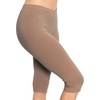 image:imageSTRETCH IS COMFORT Cotton Capri Leggings Knee Length Pants Plus Size  Soft pullon comfort lightweight summer feel ankle option casual layering cotton leggings black capris under dressesMocha