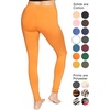 image:imageSTRETCH IS COMFORT Cotton Capri Leggings Knee Length Pants Plus Size  Soft pullon comfort lightweight summer feel ankle option casual layering cotton leggings black capris under dressesOrange
