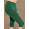 image:imageSTRETCH IS COMFORT Cotton Capri Leggings Knee Length Pants Plus Size  Soft pullon comfort lightweight summer feel ankle option casual layering cotton leggings black capris under dressesHunter Green