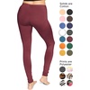 image:imageSTRETCH IS COMFORT Cotton Capri Leggings Knee Length Pants Plus Size  Soft pullon comfort lightweight summer feel ankle option casual layering cotton leggings black capris under dressesBurgundy