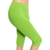 image:imageSTRETCH IS COMFORT Cotton Capri Leggings Knee Length Pants Plus Size  Soft pullon comfort lightweight summer feel ankle option casual layering cotton leggings black capris under dressesLime Green