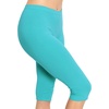 image:imageSTRETCH IS COMFORT Cotton Capri Leggings Knee Length Pants Plus Size  Soft pullon comfort lightweight summer feel ankle option casual layering cotton leggings black capris under dressesTurquoise