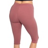 image:imageSTRETCH IS COMFORT Cotton Capri Leggings Knee Length Pants Plus Size  Soft pullon comfort lightweight summer feel ankle option casual layering cotton leggings black capris under dressesDark Mauve