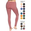 image:imageSTRETCH IS COMFORT Cotton Capri Leggings Knee Length Pants Plus Size  Soft pullon comfort lightweight summer feel ankle option casual layering cotton leggings black capris under dressesDark Mauve