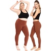 image:imageSTRETCH IS COMFORT Cotton Capri Leggings Knee Length Pants Plus Size  Soft pullon comfort lightweight summer feel ankle option casual layering cotton leggings black capris under dressesAlmond