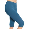 image:imageSTRETCH IS COMFORT Cotton Capri Leggings Knee Length Pants Plus Size  Soft pullon comfort lightweight summer feel ankle option casual layering cotton leggings black capris under dressesTeal