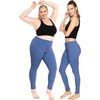 image:imageSTRETCH IS COMFORT Cotton Capri Leggings Knee Length Pants Plus Size  Soft pullon comfort lightweight summer feel ankle option casual layering cotton leggings black capris under dressesLight Navy