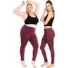image:imageSTRETCH IS COMFORT Cotton Capri Leggings Knee Length Pants Plus Size  Soft pullon comfort lightweight summer feel ankle option casual layering cotton leggings black capris under dressesBurgundy