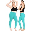 image:imageSTRETCH IS COMFORT Cotton Capri Leggings Knee Length Pants Plus Size  Soft pullon comfort lightweight summer feel ankle option casual layering cotton leggings black capris under dressesTurquoise