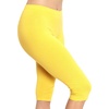 image:imageSTRETCH IS COMFORT Cotton Capri Leggings Knee Length Pants Plus Size  Soft pullon comfort lightweight summer feel ankle option casual layering cotton leggings black capris under dressesYellow