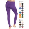 image:imageSTRETCH IS COMFORT Cotton Capri Leggings Knee Length Pants Plus Size  Soft pullon comfort lightweight summer feel ankle option casual layering cotton leggings black capris under dressesPurple