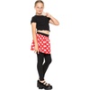 image:imageSTRETCH IS COMFORT Girls Leggings Tutu Ruffle Pants Leggings with Skirt  Built in ankle layer double tier twirl tutu leggings 95 polyester 5 spandex skirt leggings for girlsRed Polkadot