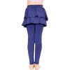 image:imageSTRETCH IS COMFORT Girls Leggings Tutu Ruffle Pants Leggings with Skirt  Built in ankle layer double tier twirl tutu leggings 95 polyester 5 spandex skirt leggings for girlsNavy Blue