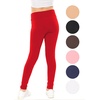 image:imageSTRETCH IS COMFORT High Waist Cotton Girls Leggings Pants and Bike Shorts  95 cotton 5 spandex 4 way stretch ankle or short length options school dance layering leggings for girls girls pantsRed