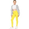 image:imageSTRETCH IS COMFORT High Waist Cotton Girls Leggings Pants and Bike Shorts  95 cotton 5 spandex 4 way stretch ankle or short length options school dance layering leggings for girls girls pantsYellow