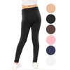 image:imageSTRETCH IS COMFORT High Waist Cotton Girls Leggings Pants and Bike Shorts  95 cotton 5 spandex 4 way stretch ankle or short length options school dance layering leggings for girls girls pantsBlack