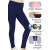 image:imageSTRETCH IS COMFORT High Waist Cotton Girls Leggings Pants and Bike Shorts  95 cotton 5 spandex 4 way stretch ankle or short length options school dance layering leggings for girls girls pantsYellow