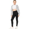 image:imageSTRETCH IS COMFORT High Waist Cotton Girls Leggings Pants and Bike Shorts  95 cotton 5 spandex 4 way stretch ankle or short length options school dance layering leggings for girls girls pantsBlack