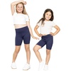 image:imageSTRETCH IS COMFORT High Waist Cotton Girls Leggings Pants and Bike Shorts  95 cotton 5 spandex 4 way stretch ankle or short length options school dance layering leggings for girls girls pantsNavy Blue
