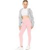 image:imageSTRETCH IS COMFORT High Waist Cotton Girls Leggings Pants and Bike Shorts  95 cotton 5 spandex 4 way stretch ankle or short length options school dance layering leggings for girls girls pantsLight Pink