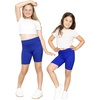 image:imageSTRETCH IS COMFORT High Waist Cotton Girls Leggings Pants and Bike Shorts  95 cotton 5 spandex 4 way stretch ankle or short length options school dance layering leggings for girls girls pantsRoyal Blue