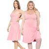 image:imageSTRETCH IS COMFORT Womens ALine with Builtin Shorts  Work Knee Length Skirts for Women  Black Skirt for Women  FaldasLight Pink