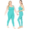 image:imageSTRETCH IS COMFORT Womens Tank Unitard Dance Costume Body Suit Doll Costume  sleeveless pullon fit cosplay acrobatics theatre stage events athletic romper one piece outfits for womenTurquoise Cotton