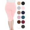 image:imageSTRETCH IS COMFORT Womens and Plus Size High Rise Knee and Ankle LeggingsLight Pink