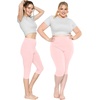 image:imageSTRETCH IS COMFORT Womens and Plus Size High Rise Knee and Ankle LeggingsLight Pink