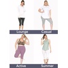 image:imageSTRETCH IS COMFORT Womens and Plus Size High Rise Knee and Ankle LeggingsLight Pink