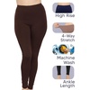 image:imageSTRETCH IS COMFORT Womens and Plus Size High Rise Knee and Ankle LeggingsMocha
