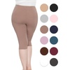 image:imageSTRETCH IS COMFORT Womens and Plus Size High Rise Knee and Ankle LeggingsMocha