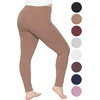 image:imageSTRETCH IS COMFORT Womens and Plus Size High Rise Knee and Ankle LeggingsMocha