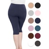 image:imageSTRETCH IS COMFORT Womens and Plus Size High Rise Knee and Ankle LeggingsNavy Blue