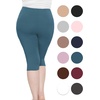 image:imageSTRETCH IS COMFORT Womens and Plus Size High Rise Knee and Ankle LeggingsTeal
