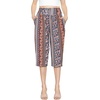 image:imageWomens Flowy Capri Pants Wide Leg Casual Gaucho Pants with Pockets and Straight Leg High Waist Lounge Plus Size S  7XBoho Natural Floral