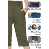 image:imageWomens Flowy Capri Pants Wide Leg Casual Gaucho Pants with Pockets and Straight Leg High Waist Lounge Plus Size S  7XCharcoal Gray