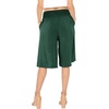 image:imageWomens Flowy Capri Pants Wide Leg Casual Gaucho Pants with Pockets and Straight Leg High Waist Lounge Plus Size S  7XHunter Green