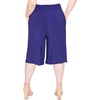 image:imageWomens Flowy Capri Pants Wide Leg Casual Gaucho Pants with Pockets and Straight Leg High Waist Lounge Plus Size S  7XRoyal Blue