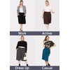 image:imageWomens Flowy Capri Pants Wide Leg Casual Gaucho Pants with Pockets and Straight Leg High Waist Lounge Plus Size S  7XRust