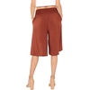 image:imageWomens Flowy Capri Pants Wide Leg Casual Gaucho Pants with Pockets and Straight Leg High Waist Lounge Plus Size S  7XRust