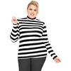 image:imageWomens Turtle Neck  Long Sleeve and Sleeveless Top  Plus Size XL7X  Tops Women White Turtleneck WomenBlack White Stripes