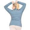 image:imageWomens Turtle Neck  Long Sleeve and Sleeveless Top  Plus Size XL7X  Tops Women White Turtleneck WomenSlate Blue