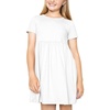 image:imageGirls Oh So Soft TShirt Dress White 16  95 polyester 5 spandex crew neck pullon style soft stretch leggings layer school play travel washable
