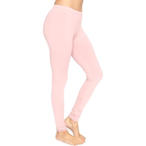 image:imageSTRETCH IS COMFORT Cotton Capri Leggings Knee Length Pants Plus Size  Soft pullon comfort lightweight summer feel ankle option casual layering cotton leggings black capris under dressesLight Pink