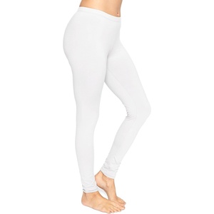 image:imageSTRETCH IS COMFORT Cotton Capri Leggings Knee Length Pants Plus Size  Soft pullon comfort lightweight summer feel ankle option casual layering cotton leggings black capris under dressesWhite