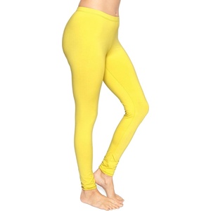 image:imageSTRETCH IS COMFORT Cotton Capri Leggings Knee Length Pants Plus Size  Soft pullon comfort lightweight summer feel ankle option casual layering cotton leggings black capris under dressesYellow