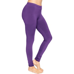 image:imageSTRETCH IS COMFORT Cotton Capri Leggings Knee Length Pants Plus Size  Soft pullon comfort lightweight summer feel ankle option casual layering cotton leggings black capris under dressesPurple